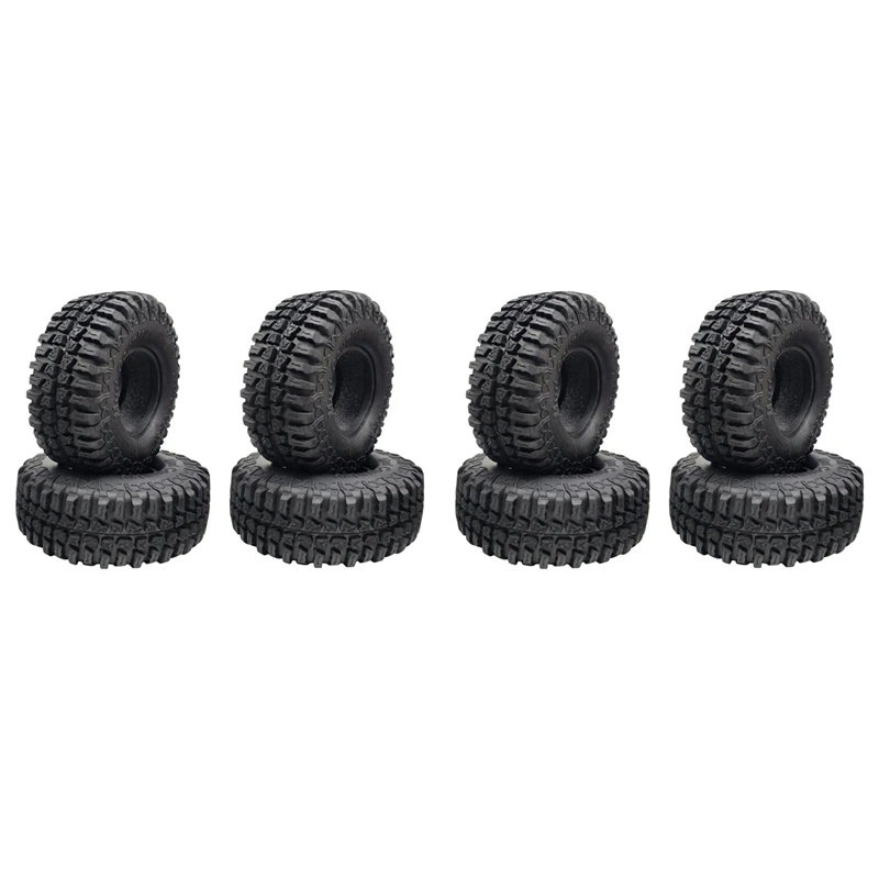 

8PCS 100MM 1.9 Rubber Tires Tyres Wheel For 1/10 RC Crawler Car Axial SCX10 90046 AXI03007 Traxxas TRX4 D90 Tamiya CC01