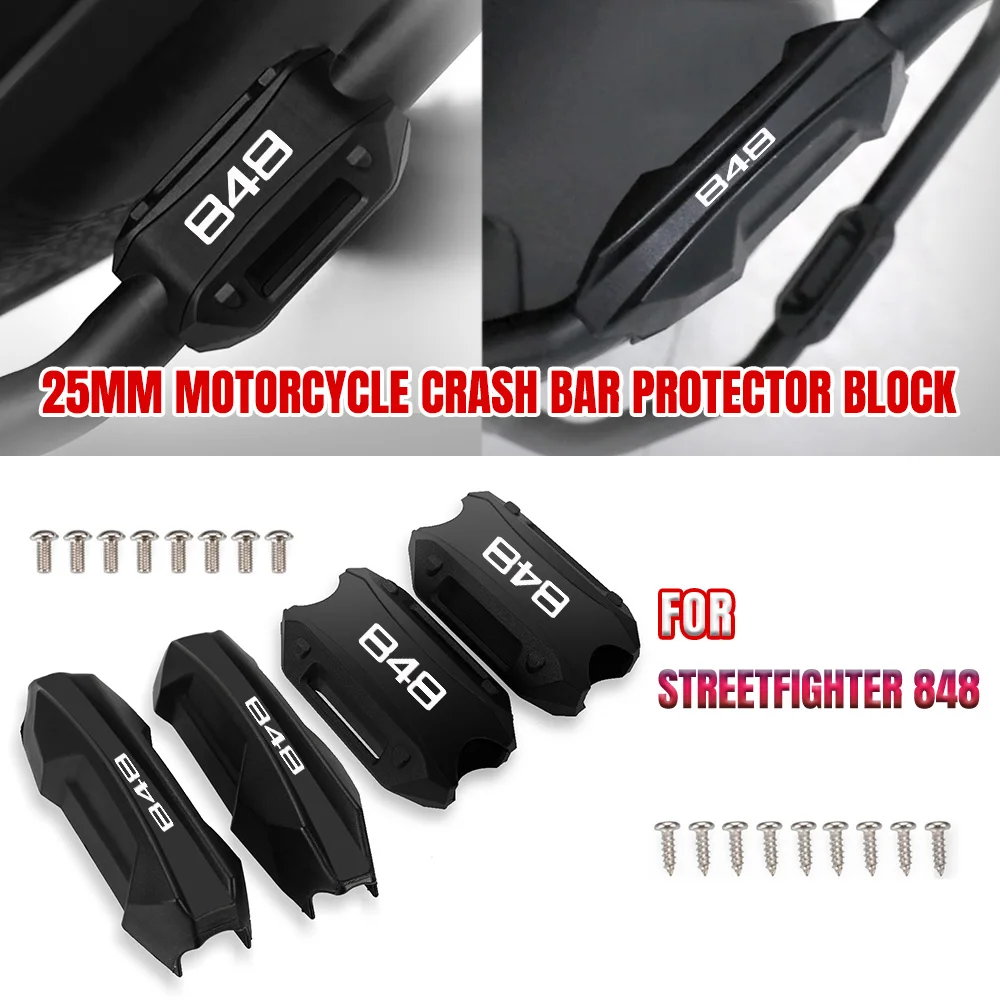 

Motorcycle Bumper Engine Guard 25MM Protection Block Crash Bar Decorative For Ducati Streetfighter 848 STREETFIGHTER 848