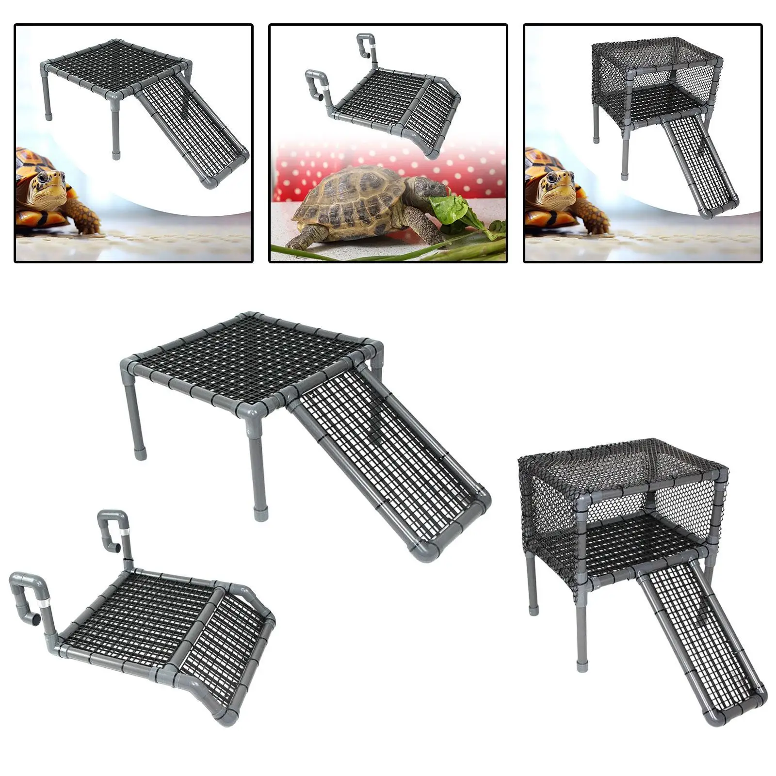 Turtle Ramp Resting Platform PP Safe Material Aquarium Dock Ladder Shelf for Pet Turtle Habitat Turtle House Equipment - view 4