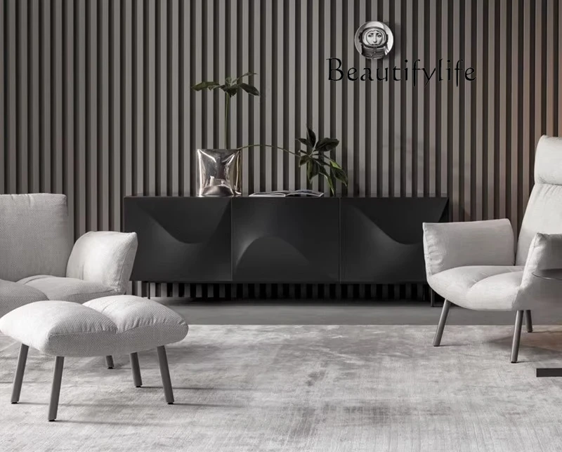 

Italian minimalist modern dining side cabinet Nordic villa living room TV cabinet storage cabinet customization