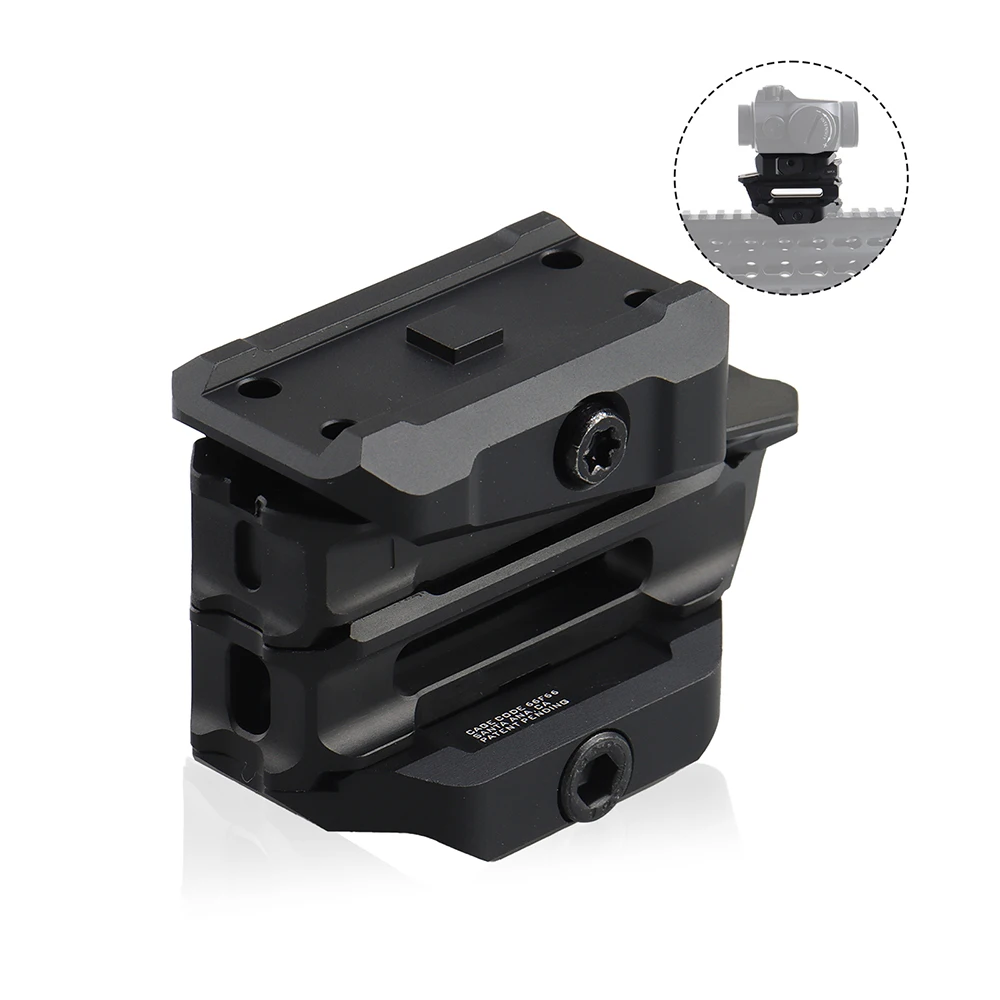 Free Shipping Tactical Airsoft Removable Rise Variable Optic Red Dot Mount For T Red Dot