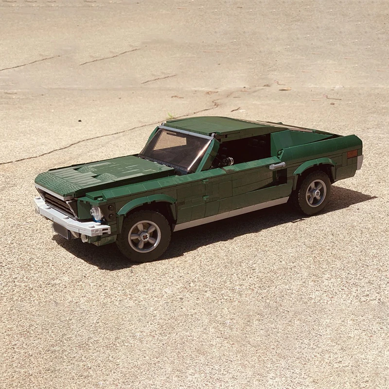 1400 قطعة MOC BULLITT Mustanger لتقوم بها بنفسك Bullitt Edition التعليم نموذج اللبنات عيد ميلاد اللعب هدية