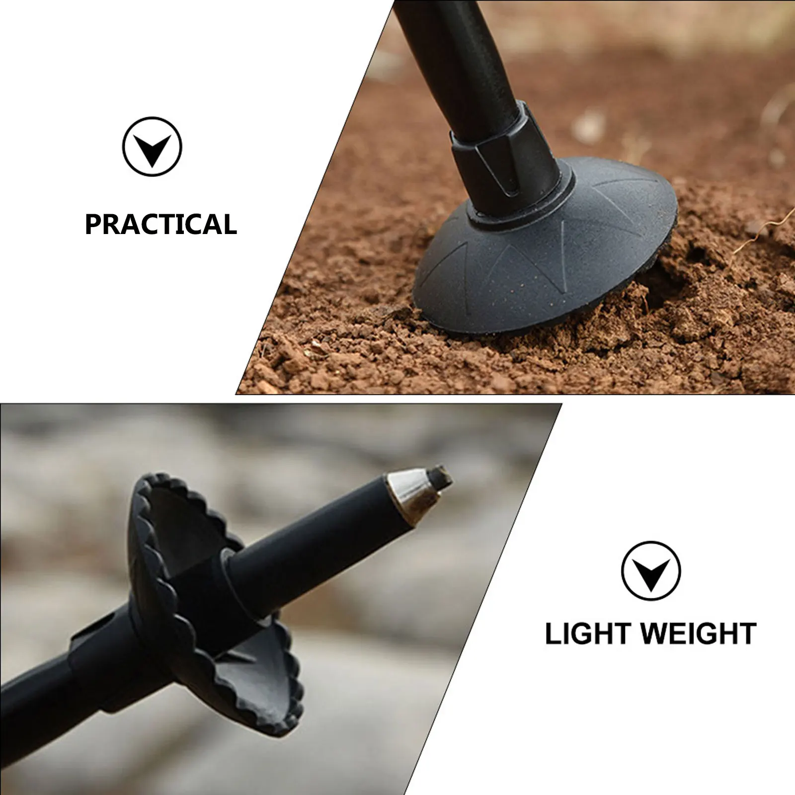 

Collapsible Trekking Poles Mud Tray Hiking Tips Guard Accessory Walking Stick Pad Cover Climbing Pole Blocker Hiking Accessories