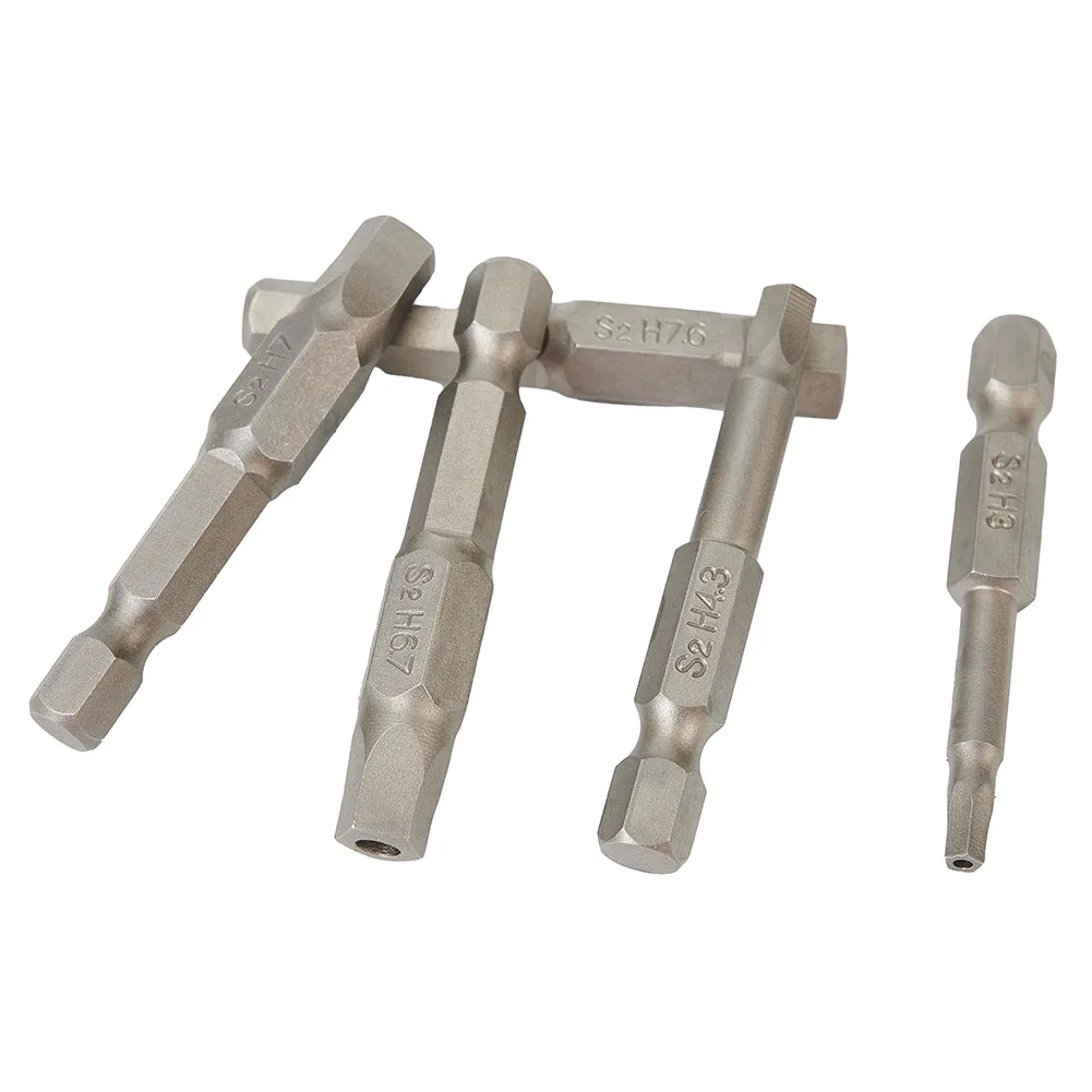 

Drill Screwdriver Bits Tools 5pcs Gadgets Kit Set Steel W/Hole High Pentagonal Quality 5-Piece 50mm Accessories