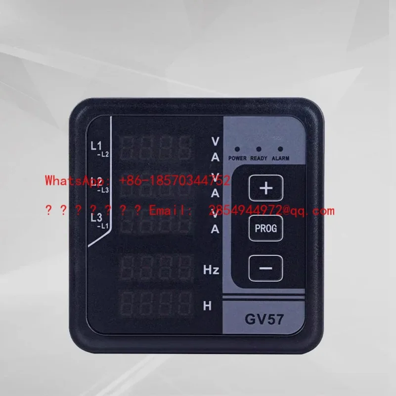 L GV57 Generator Multifunctional Digital Display Meter, Voltage, Current, Frequency Display Hour Meter
