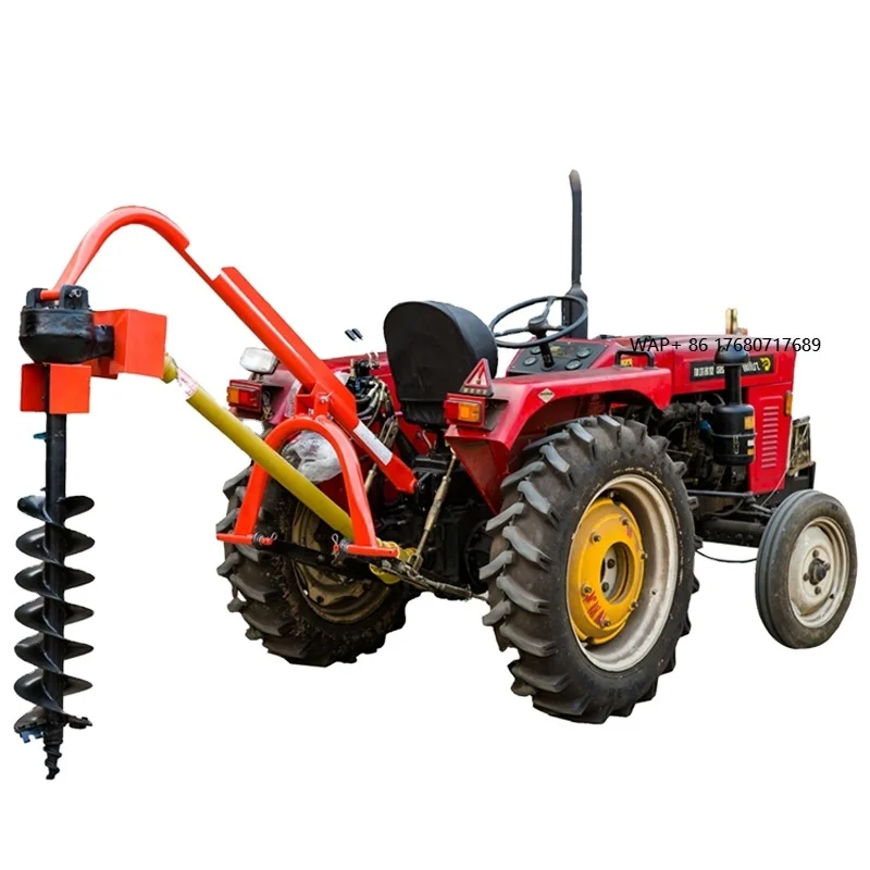 High Efficiency Hole Digger Machine Drill 25hp 50hp Tractor Mounted 3 Point Pto Post Hole Digger for Tree Planting