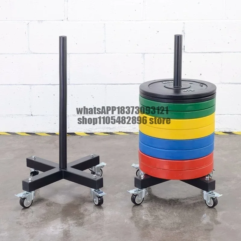 Store barbell pieces, movable barbell rack, large hole pieces, store gym strength zone cart