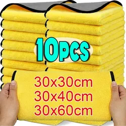 Wholesale Double Sides Car Microfiber Cloths Super Absorbent Washing Drying Cleaning Towels Auto Detailing Towel Rags Clean Tool