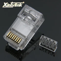 rj45 connector cat6 8p8c load bar holder ethernet cable rj 45 cat 6 plug terminals utp modular network jack 50pcs