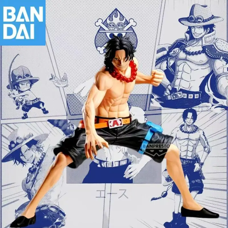 

BANDAI Banpresto One Piece Grandista-Portgas D. Ace -Collection PVC Brand new spot goods Anime Figure Model Genuine Toy Gift