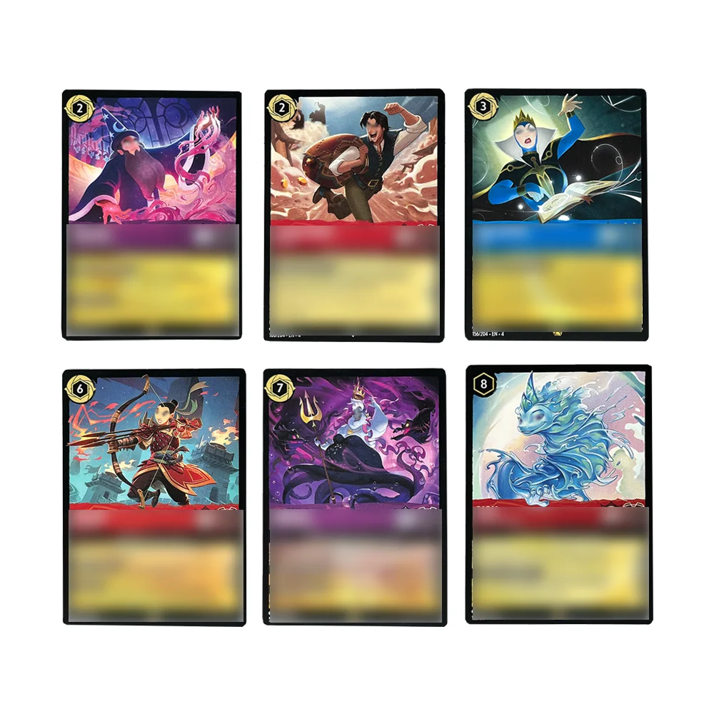 

Прокси-карты Lorcana Cold Foil 3PL Return Ursula's Flynn Rider Sisu Ursula The Queen Yen Sid MUlan Regular Game Proxy Cards