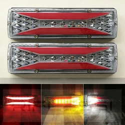 2Pcs LED Rear Lights For Trailer 12V 24V Cargo Light Express Van Taillight Light Truck Back Headlight Dynamic Turn SIgnal
