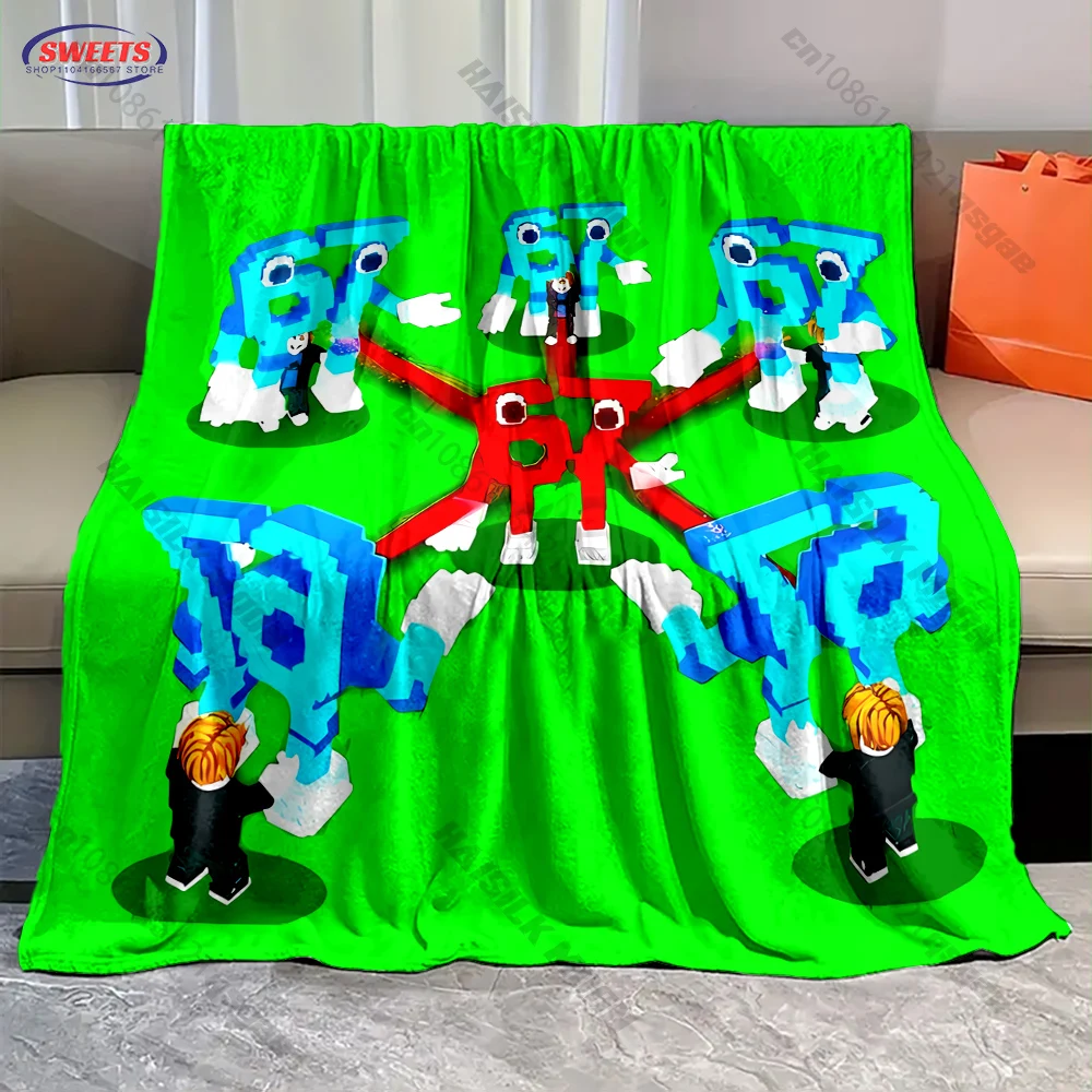 Funny Cartoon Bruh Six Seven 6-7 Brainrot Meme Blanket Gift for Boys Girls, Family Friends Multi-size Optional Soft Home Blanket