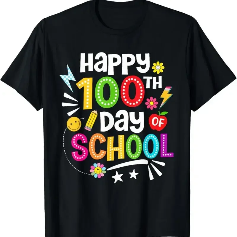 Happy 100 Days Of School Teacher Student Kids T Shirt