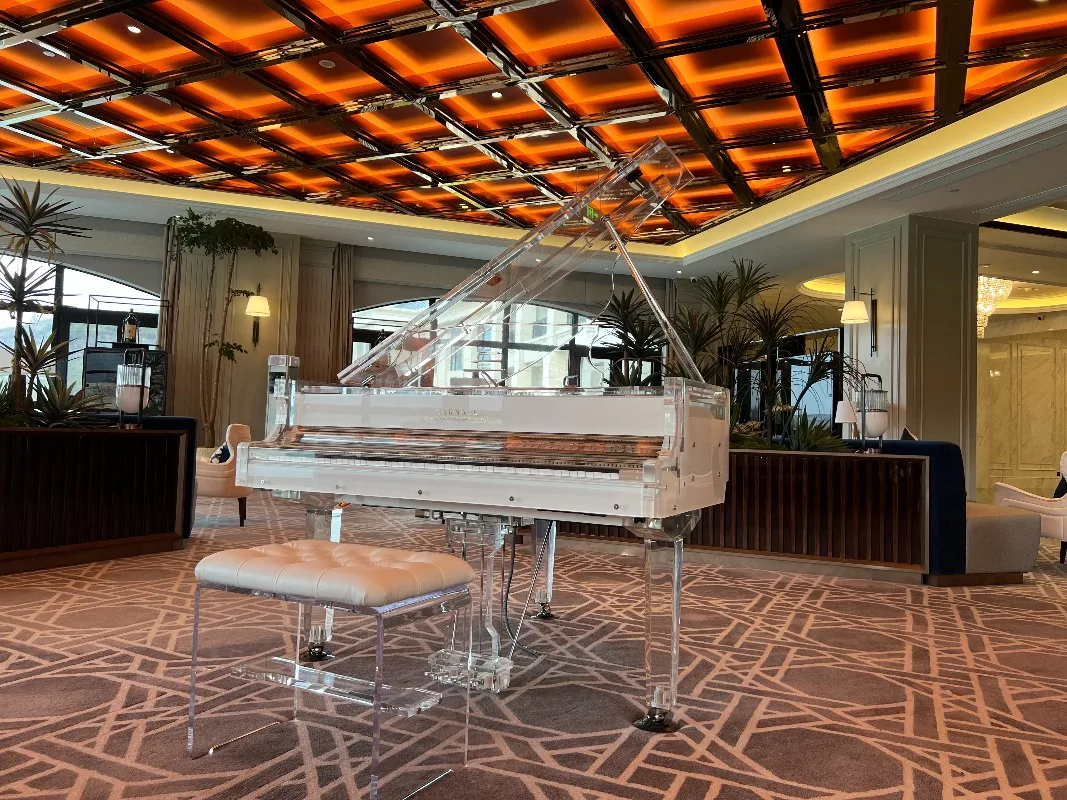 Grand Big Piano Latest Triangular Crystal Transparent Stage Home Professional Keyboard Playing Musical Instruments