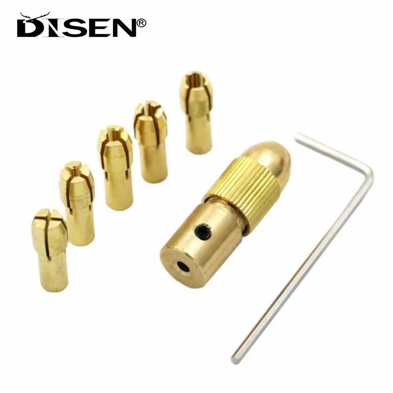 

Brass Dremel Collet Mini Drill Chucks 2/2.35/3.17/4.05/5.05mm For Electric Motor Shaft Drill Bit Tool Drill Chuck Adapter