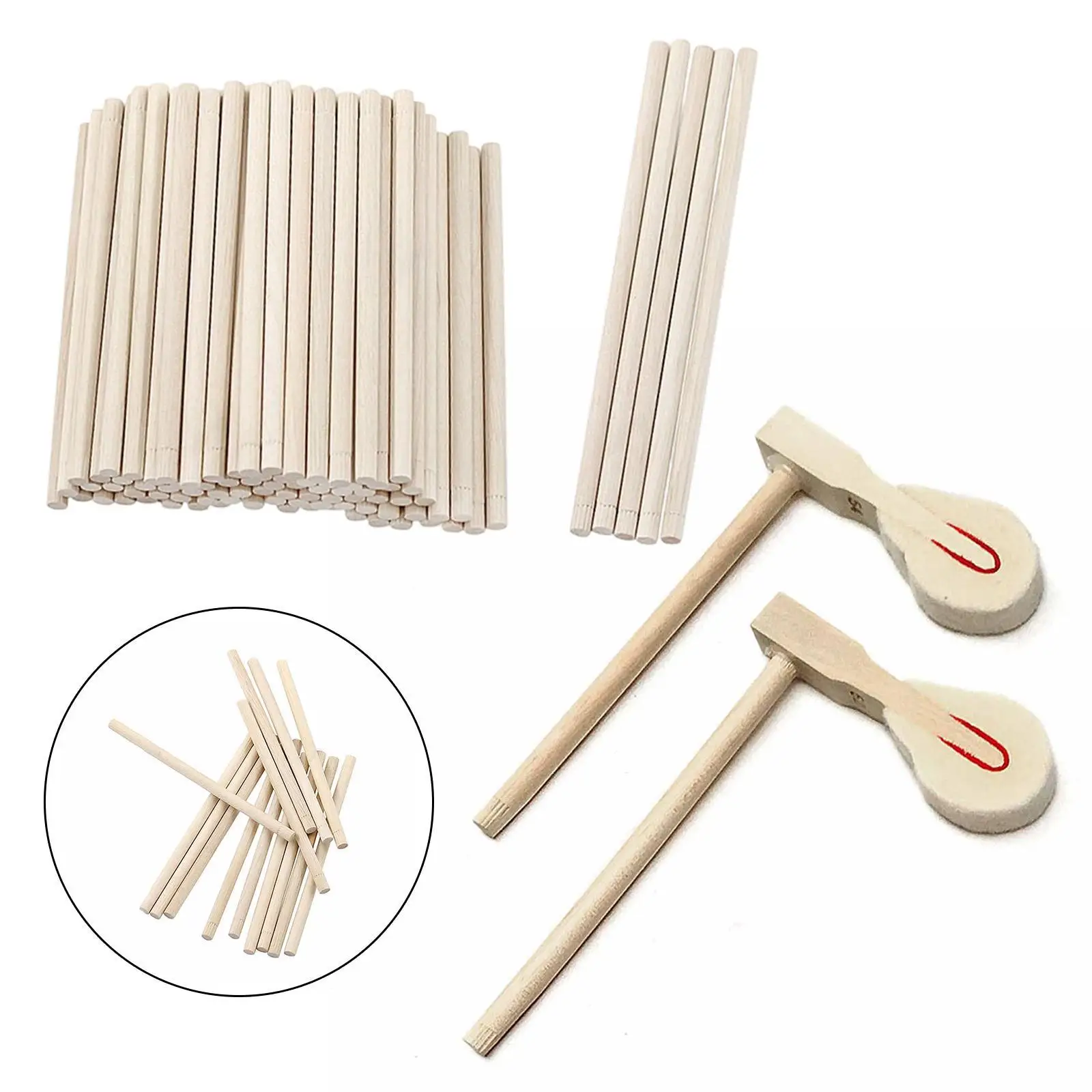 Portable Piano Tuning Repair Tool Hammer Handles Wood Accessory Ergonomic Grip for Piano Maintenance Needs
