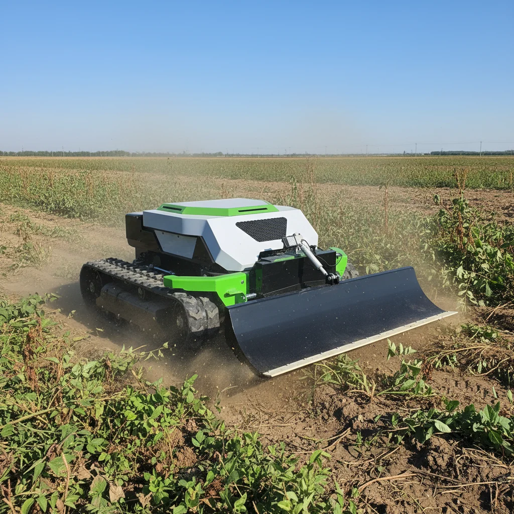 

Smart RC Tracked Crawler Mower Electric Cordless Professional RC Lawn Mower for Commercial Agricultural Residential Use