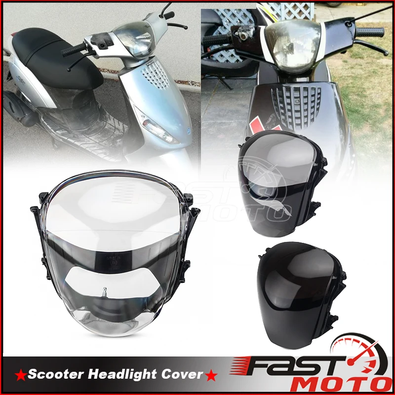 

Motorbike Light Headlight Glass Headlamp Lens Cover For Zip 100 50 98 4T 2T LC AC DT TT Base Zip 125 124 Zip 50 2T AC Fast Rider