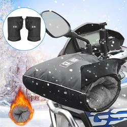 Waterproof Motorcycle Handlebar Muffs Hand Protector Winter Windproof Thickened Warm Thermal Mobile Handle Bar Cover Gloves