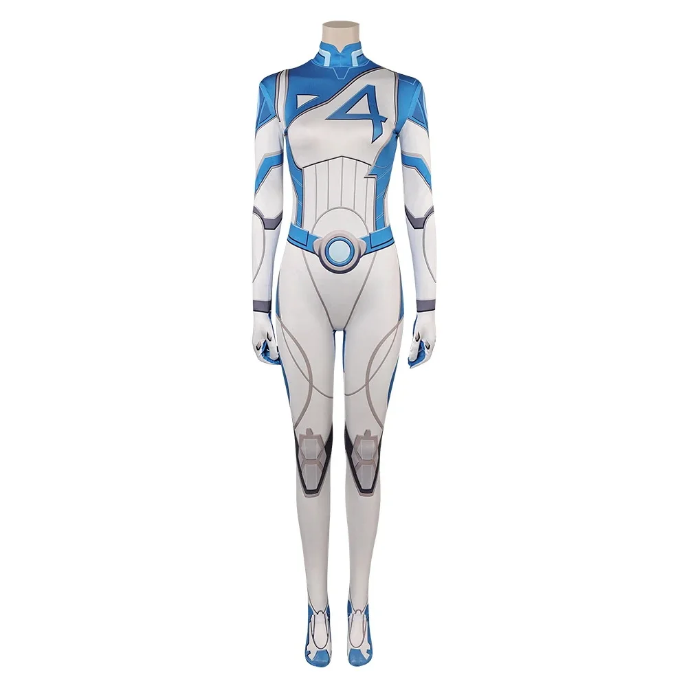

Rivals Fantastic Fourth Susan Storm Cosplay Women Men Jumpsuit Costume Invisible Lady Fantastic Disguise Halloween Carnival Suit