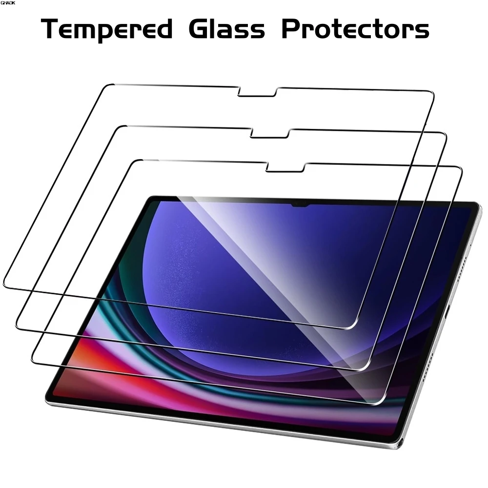 3 Pack Screen Protector for Samsung Galaxy Tab S11 S10 Plus Ultra Tempered Glass Film Anti-Scratch for Galaxy Tab S10 FE+ Flims