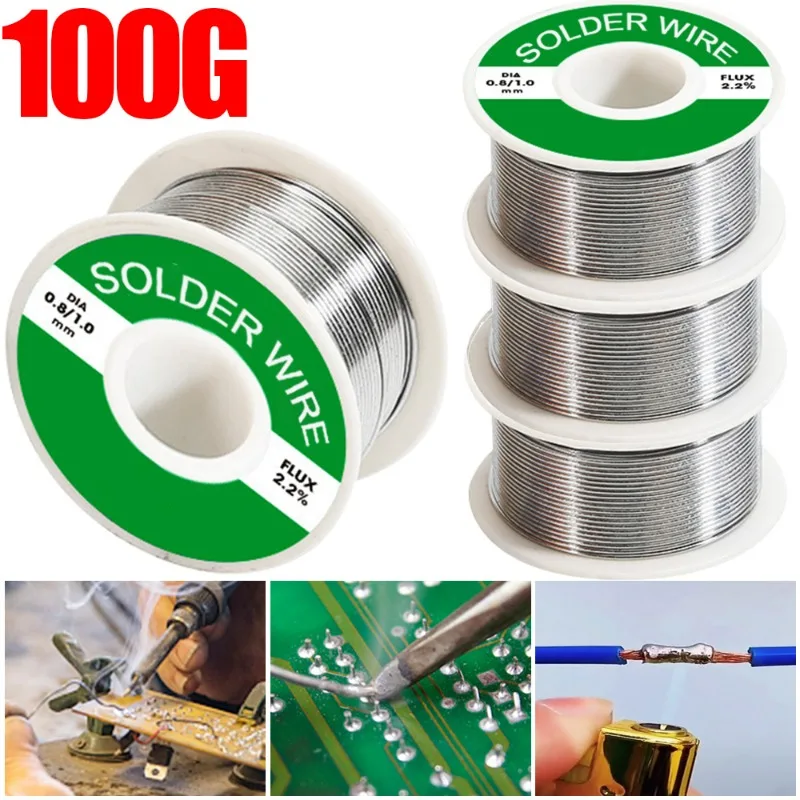 20/100g Solder Welding Wires Low Temperature Easy Melt Welding Wires Rosin Core Stainless Steel Copper Iron Repairing Weld Tools