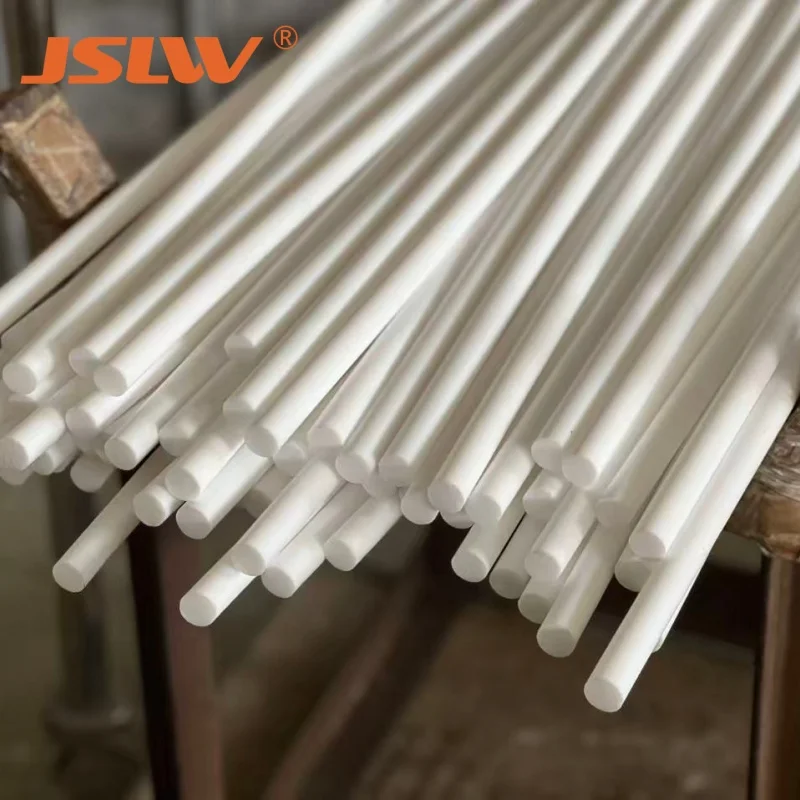 ضياء 5-50 مم 100% قضيب PTFE نقي مقاوم للحرارة العالية ومقاوم للتآكل للمعدات الكيميائية