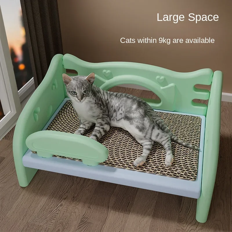 

Four-season Moisture-proof Cat House Plastic Pet Bed Small Sofa Cat Lounge Comfortable and Easy-to-clean Litter Seat