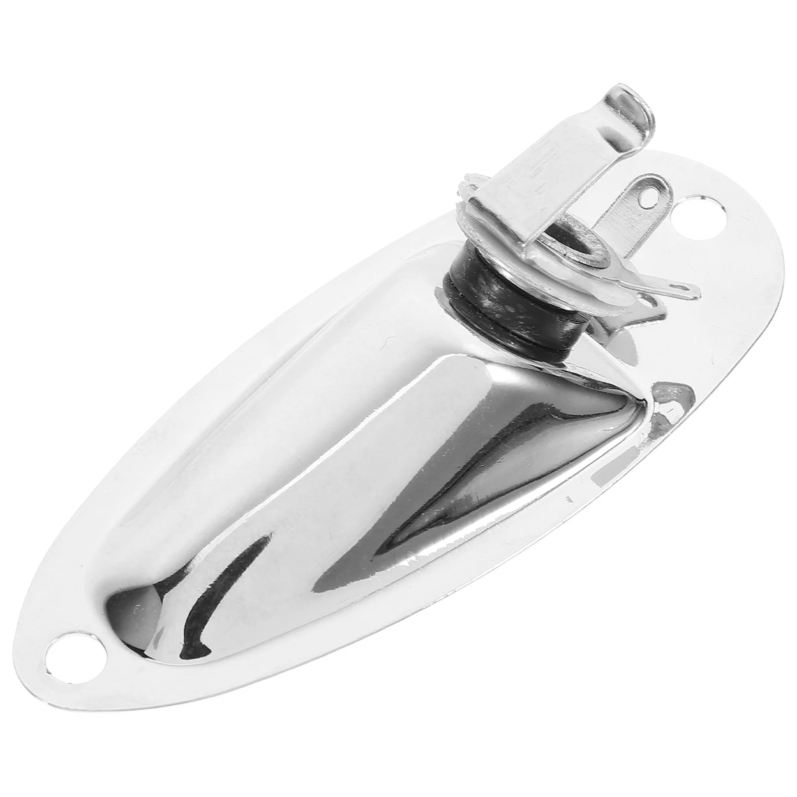 

Guitar Jack Electric Socket Plate Boat Insertion Connection Output Silver Input