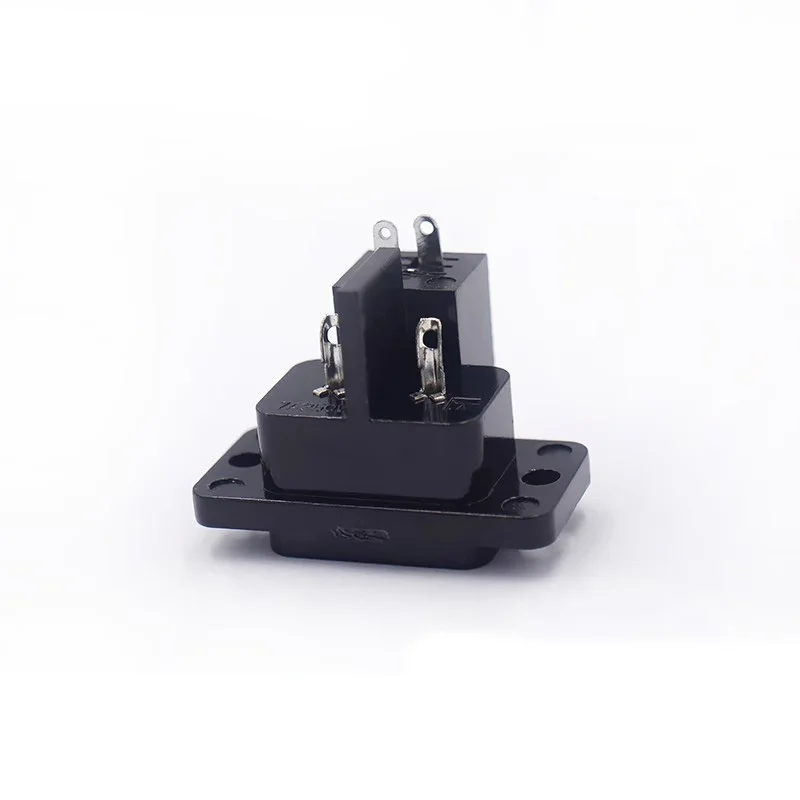 5pcs 8-Shaped Power Socket with Ears 2-Core Tail Power Socket Tape Recorder Socket - Electrical Connectivity Device