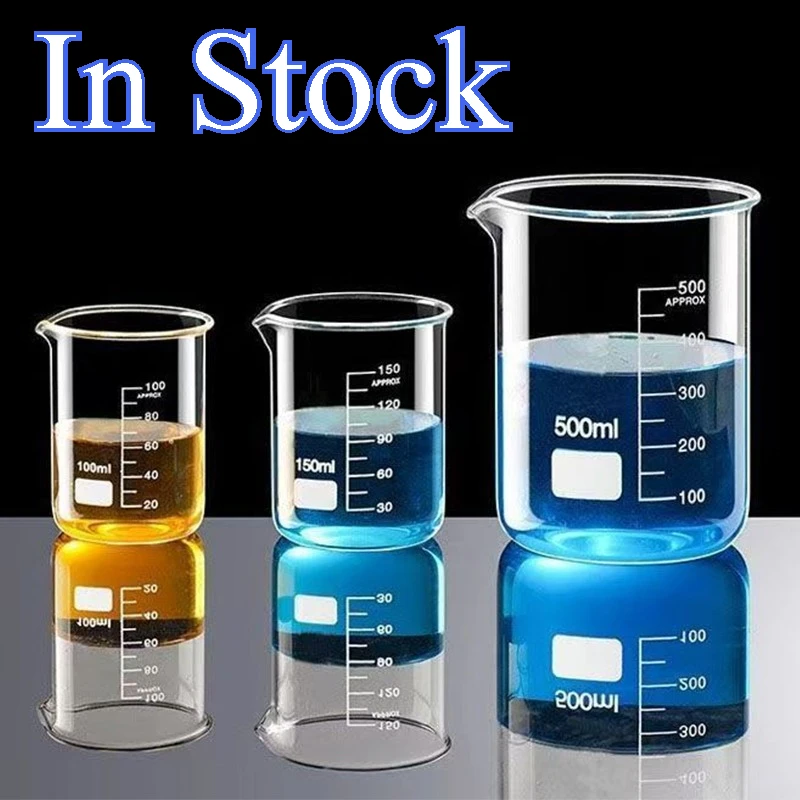 

Glass Measuring Cup Heat-resistant Transparent Jar with Scale High Borosilicate Liquid Measurement 50/100/150/250/500/1000ml