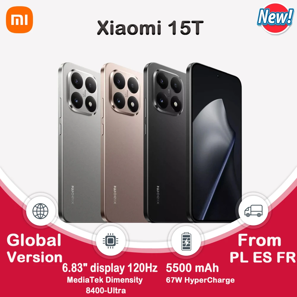 عدسة بصرية Xiaomi 15T 5G الإصدار العالمي Leica Summilux 6.83 "عرض 120 هرتز 5G شرائح NFC Snapdragon للهاتف الذكي #1
