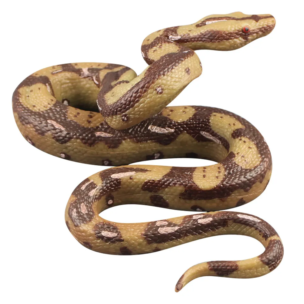 

Realistic Snake Statue Vivid Colors Durable Craftsmanship Kids Educational Pretend Play Halloween Decor Prop Realistic Snake Toy