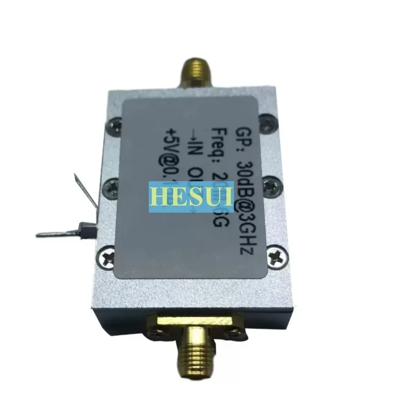20M-6G broadband RF low noise amplifier high gain 30dB LNA microwave reception amplification