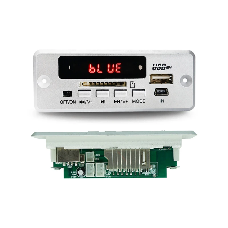 New Product Promotion Recording Multifunctional 3.5aux 5V/12 Wireless MP3 BT5.3 Player Stereo Amplifier Spectrum Audio Mode