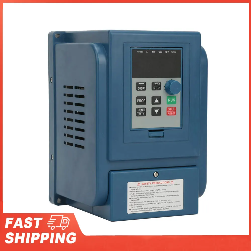 

Adjustable Frequency Drive 380VAC 6A Variable Speed Frequency Drive VFD Speed Controller for 3‑phase 2.2kW AC Inverter Motor VFD