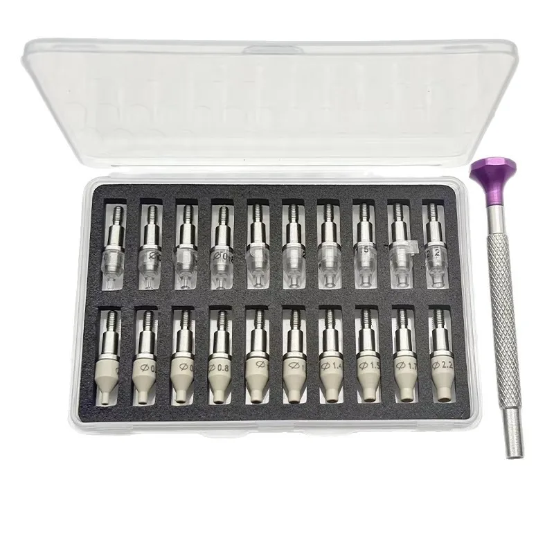 Watch Hand Presser Tip Set, Aftermarket Watchmaker Tools Suitable For Watch Needle Fitting, 20Pcs PEEK Tips