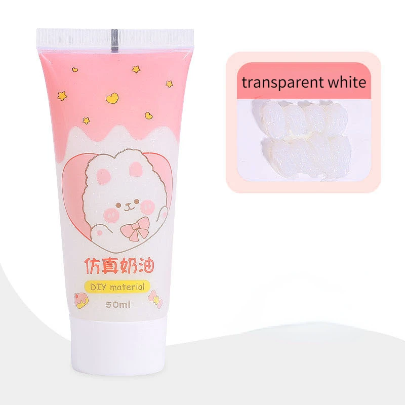 12colors Crystal Clear Cream Gel Set Handmade DIY Material Sparkling Powder Cream Gel Hair Clip Phone Case Making Supplies