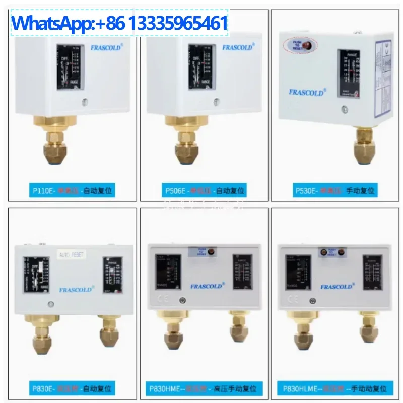 

FRASCOLD Pressure Controller Switch AUTO RESET P110E P506E P530E