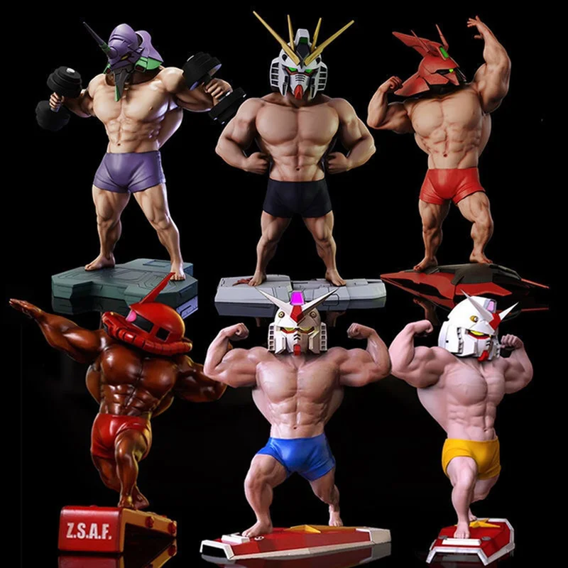 GK Big Muscle Bazaar Slag Zhagu First Machine Muscle Fat Boy Founder Goda Handmade Model Decorative Ornament