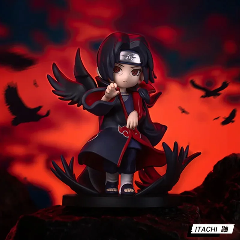 ناروتو الحرب العظمى Akatsuki صندوق أعمى ShippūDen سلسلة Itachi Obito Uchiha Pein صندوق أعمى الشكل زخرفة الرسوم المتحركة لعبة مجسمة Gif