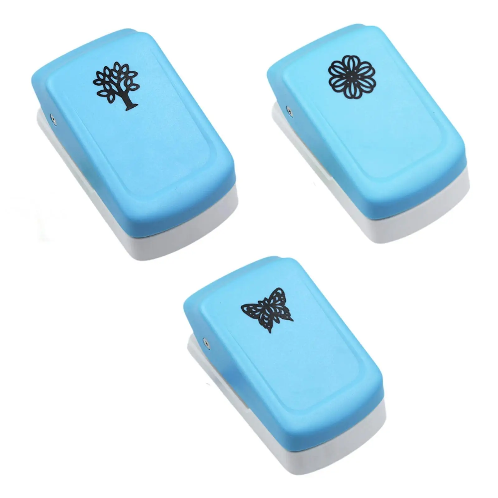 Embossing Puncher Mini Fancy Punch Handheld Crafts Project Versatile Square DIY Supplies Craft Lever Punch for Greeting Cards