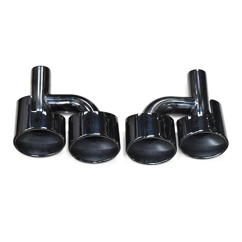 2pcs/lot For Mercedes-Benz C-Class W204 E Class W212 S Class W221 Exhaust Pipe Upgrade C63 Quad Muffler Tip Nozzle