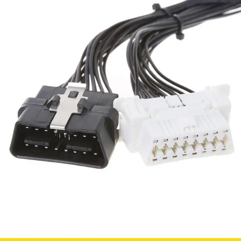 SZCH 16 pin OBD2 OBD 2 OBDii Splitter Extension Cable Male to Two Female Y Cable