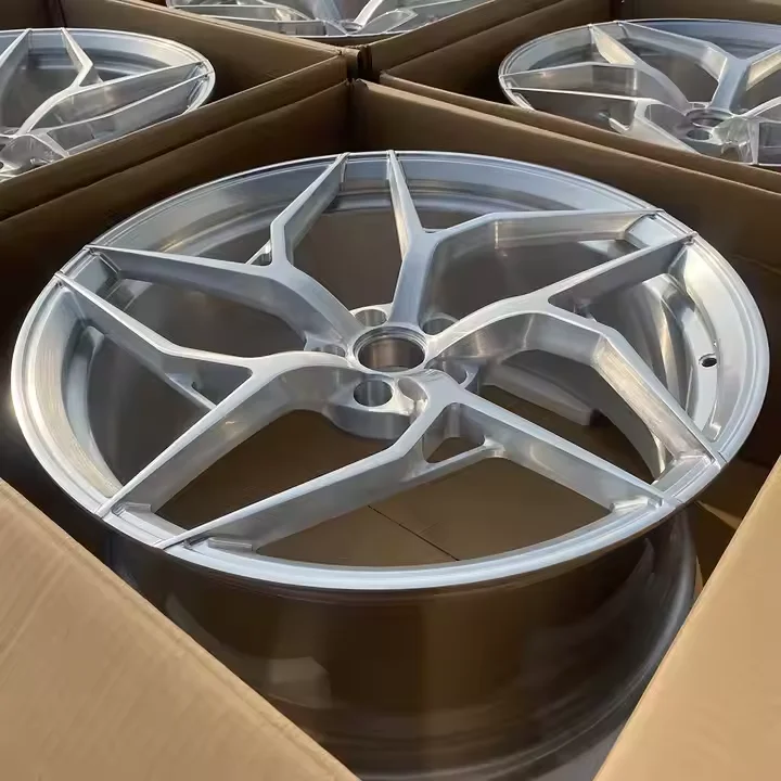 LSGZL Forged Sport Car Wheels Rims 15 18 19-26 Inch Monoblock Custom Brushed 5x112  5x120 for Luxury Cars
