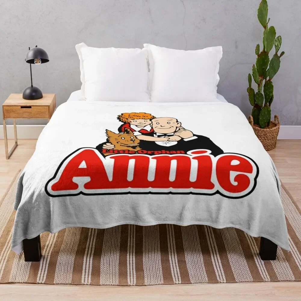 Little Orphan Annie Throw Blanket sofa bed Camping Polar Luxury Designer Soft Plaid Blankets