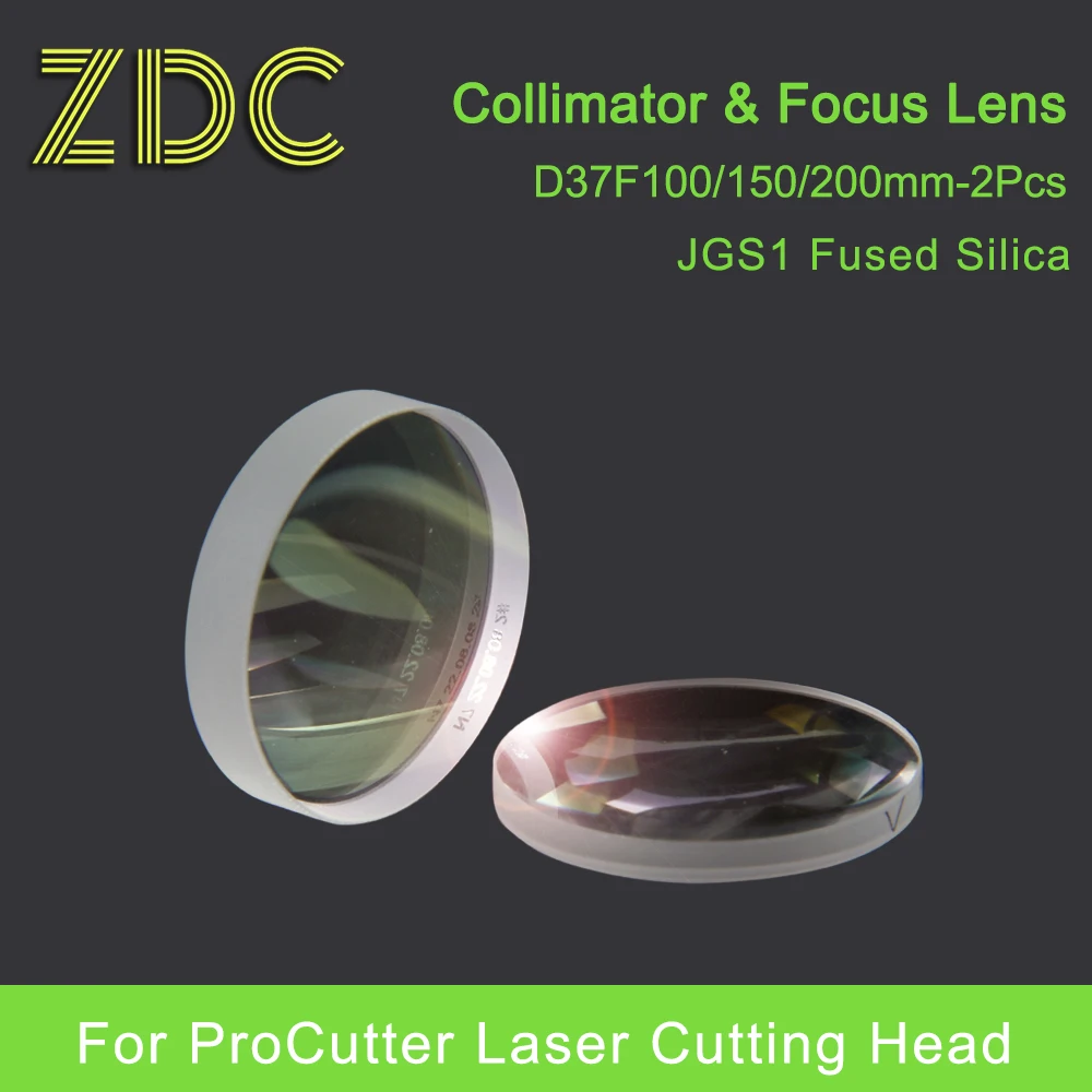 LUSAI Laser Collimating Focusing Lens D37 F100 F150 F200mm Collimator Lens Aspheric for Precitec ProCutter 1.0 2.0 Cutting Head