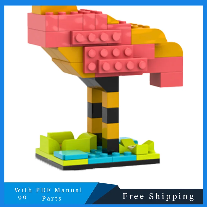 96 PCS Animal Building Blocks Model Creative Exquisite Bricks For Children Educational DIY Assembly Toy Christmas Festival Gifts