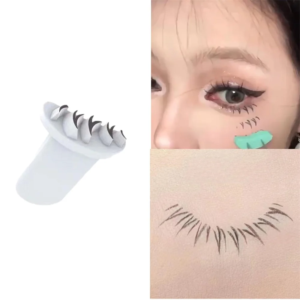 Lower Eyelash Silicone Stamp Set False Eyelash Realistic Lash Tool Create Various Styles Lower Lash Stamps Easily (Daily Basic)